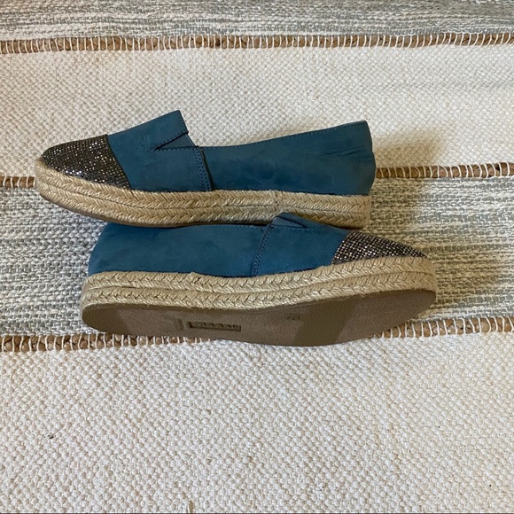 Brash Shoes Brash Blue Suede Espadrilles Shoes Poshmark